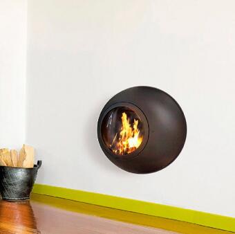 Пристенный дровяной камин Emifocus Porthole со стеклом в Перми