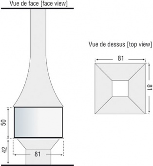 Чертеж для JULIETTA 985 BLACK LINE на ноге