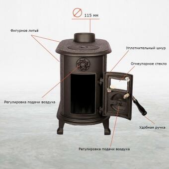 Чугунная печь Alaska в Перми