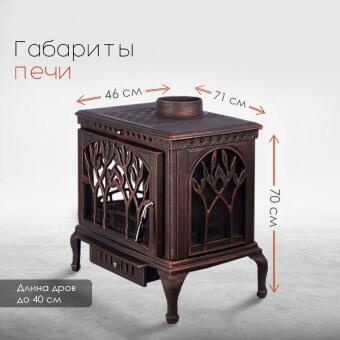 Чугунная печь Forest Bronze в Перми