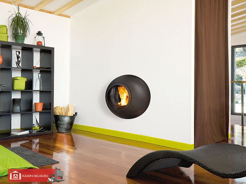 камин похожий на глаз