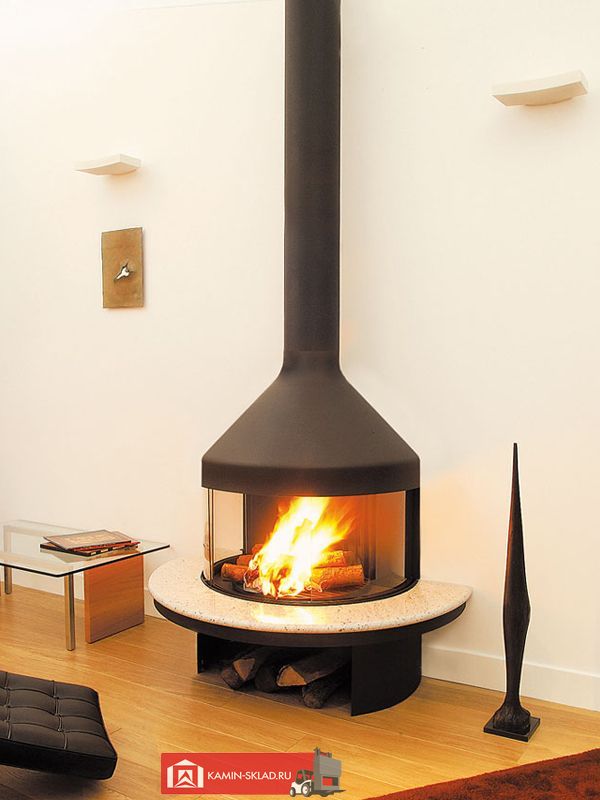 камин с полочкой