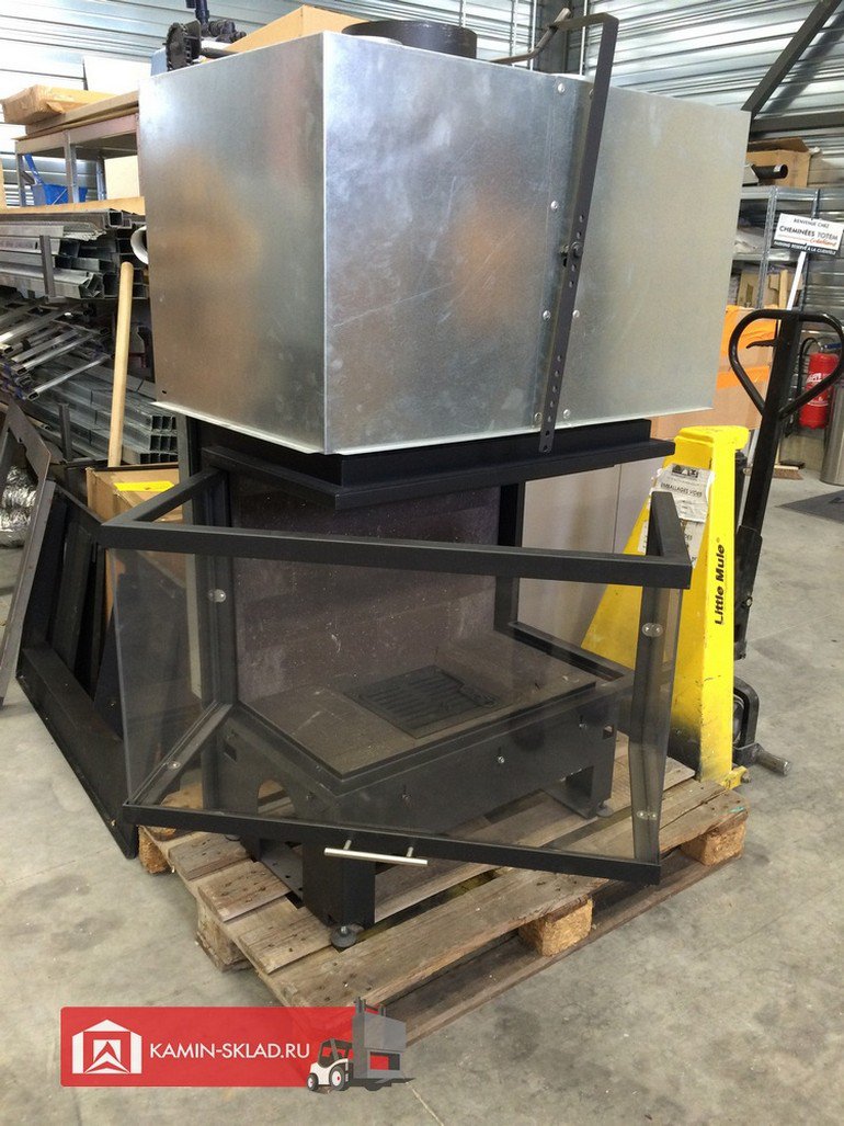 система открытия стекла в 3 сторонней топке