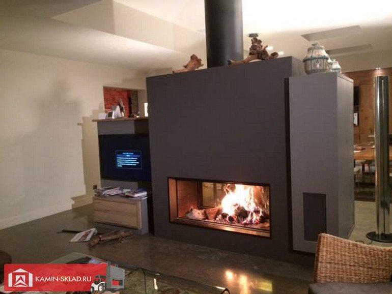 туннельная топка для камина