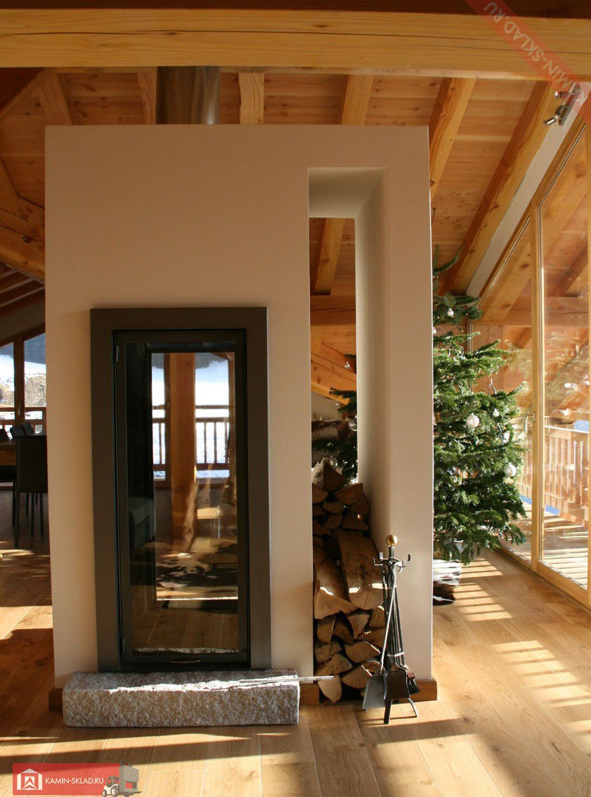 купить камин с 2 сторонней топкой